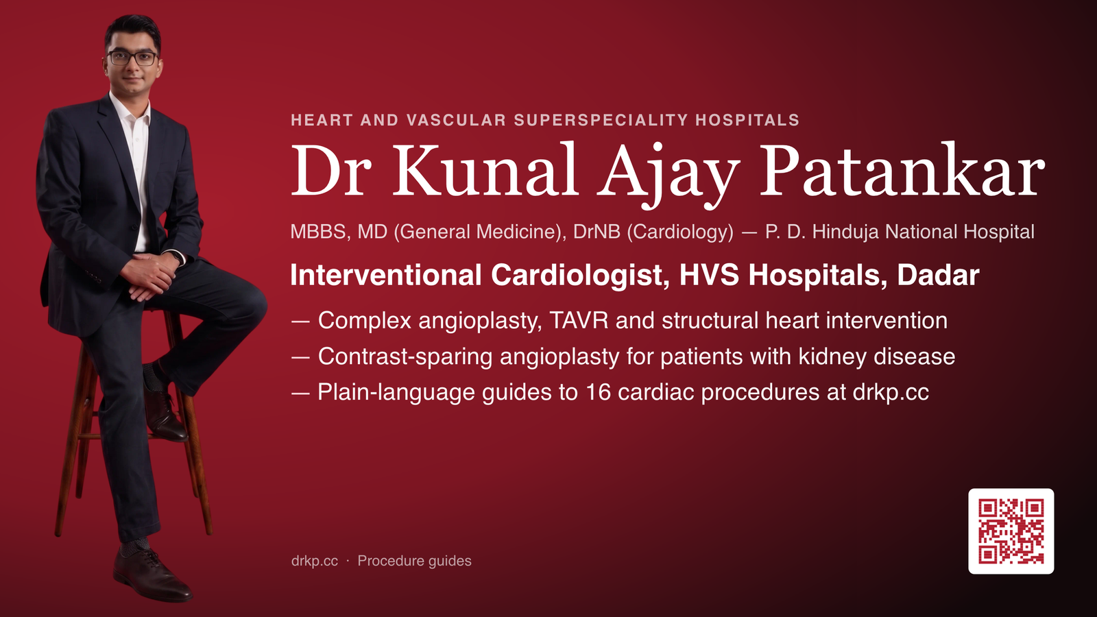 Speaker introduction slide for Dr Kunal Patankar — for doctors & students